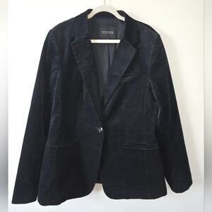 Banana Republic Long And Lean Women's Classic Black Velvet Blazer Sz 10